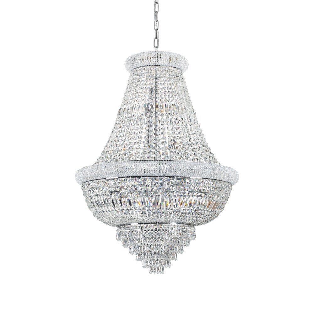 Ideallux DUBAI Pendelleuchte Chrom, 24-flammig main product photo