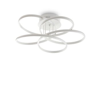 Ideallux KAROL Deckenleuchte LED Weiß, 1-flammig