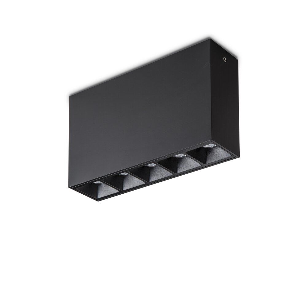 Ideallux LIKA Deckenleuchte LED Schwarz, 1-flammig main product photo