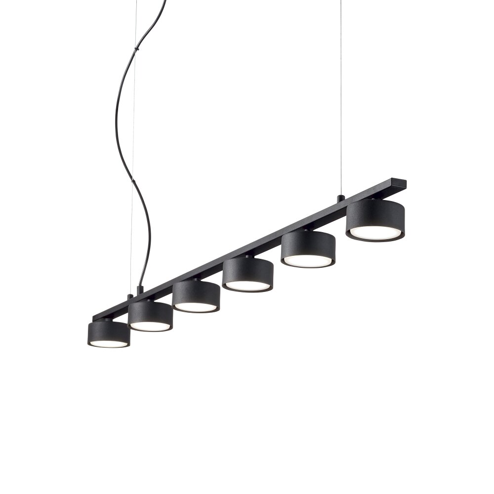 Ideallux MINOR Pendelleuchte Schwarz, 6-flammig main product photo