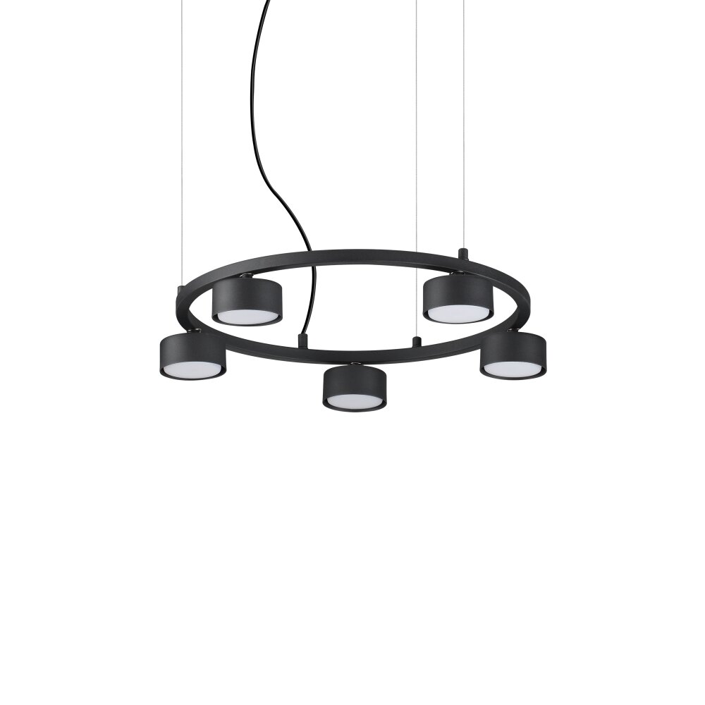 Ideallux MINOR Pendelleuchte Schwarz, 5-flammig main product photo