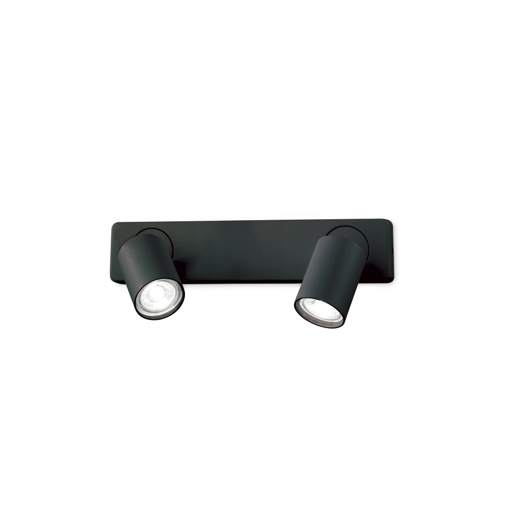 Ideallux RUDY Wandleuchte Schwarz, 2-flammig main product photo