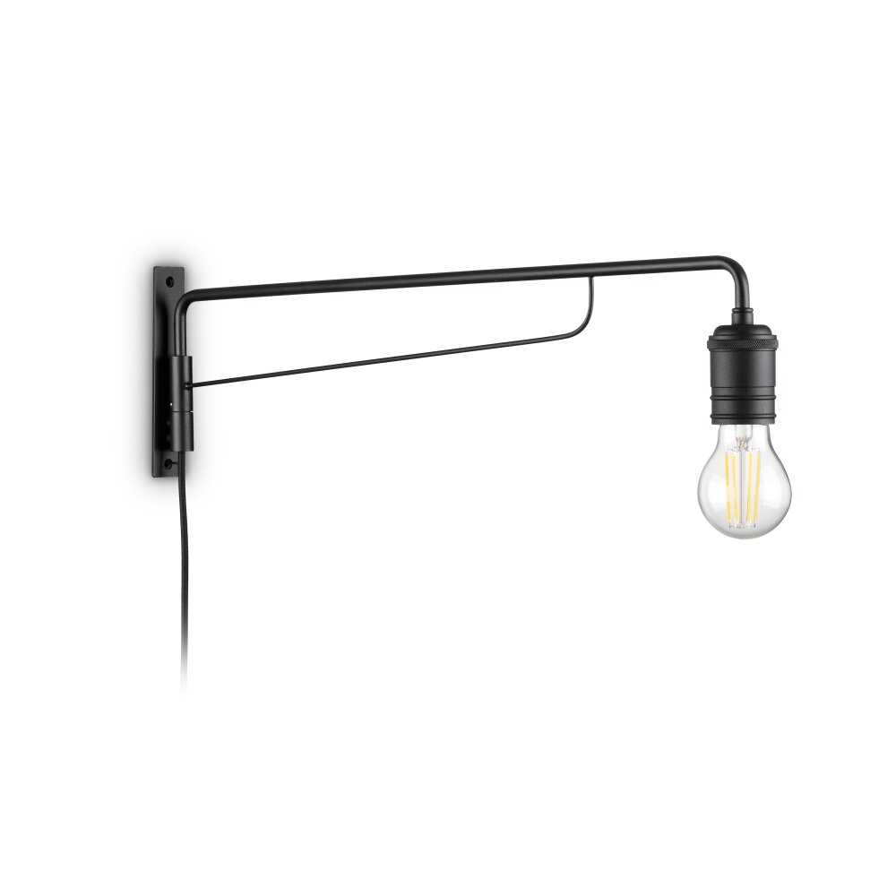 Ideallux TRIUMPH Wandleuchte Schwarz, 1-flammig main product photo