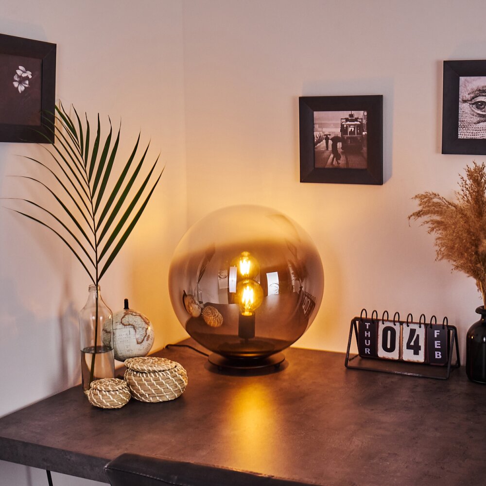 Ahanga Tischleuchte Schwarz, 1-flammig main product photo