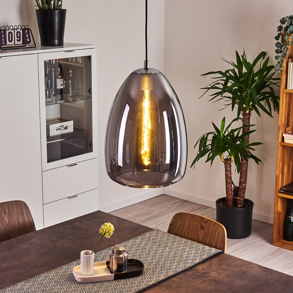 Alvares Hängeleuchte Chrom, 1-flammig main product photo