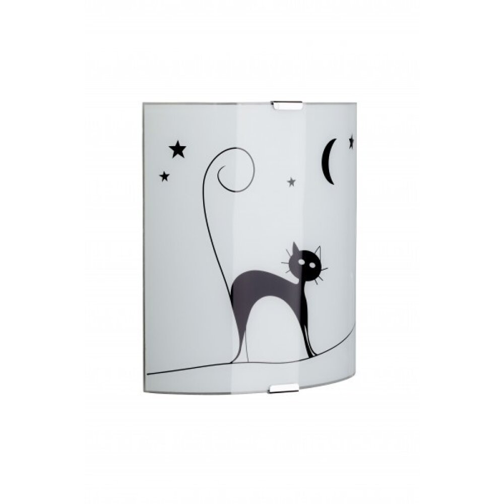 Brilliant Cat Wandleuchte Weiß, 1-flammig main product photo