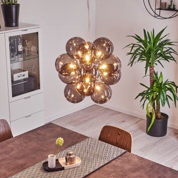 Hyco Hängeleuchte Chrom, 12-flammig