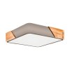 Eglo GRIMALDINO Deckenleuchte Holz hell, Taupe, 2-flammig