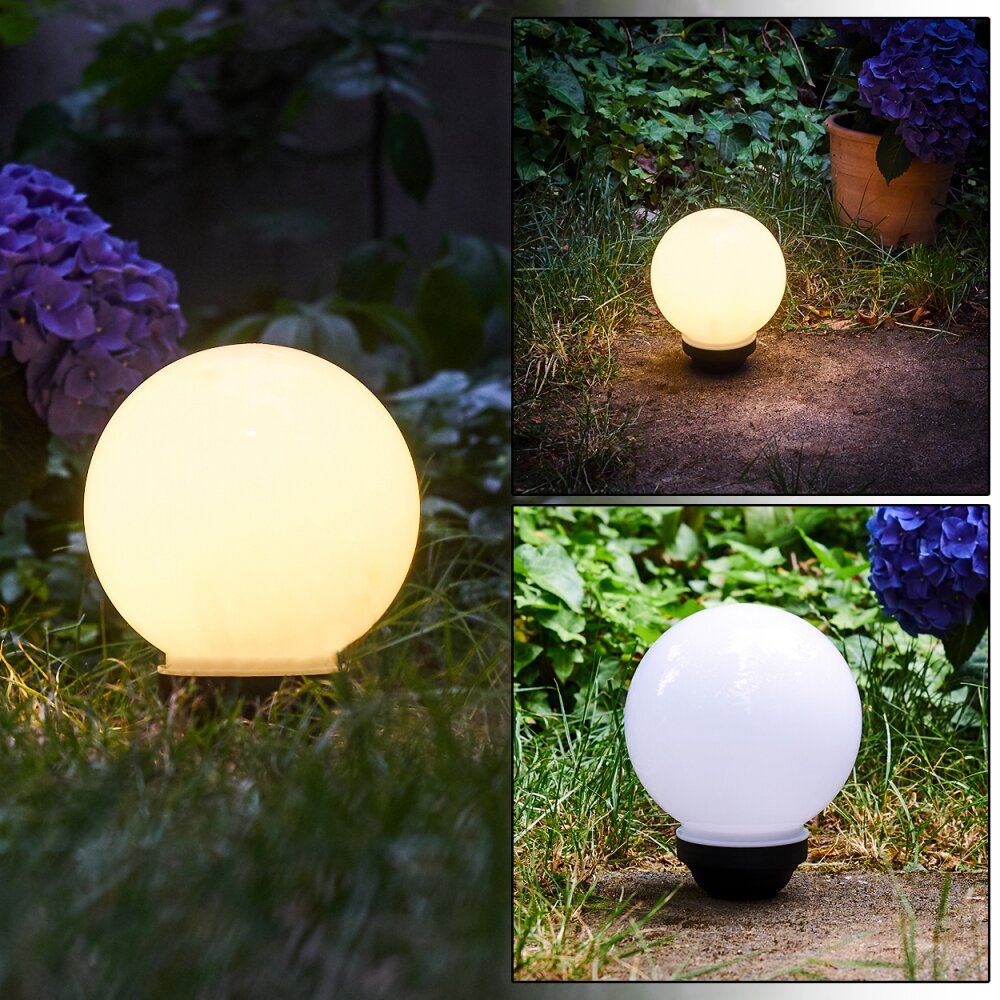 Campinas Solar-Kugelleuchte LED Schwarz, Weiß, 1-flammig main product photo