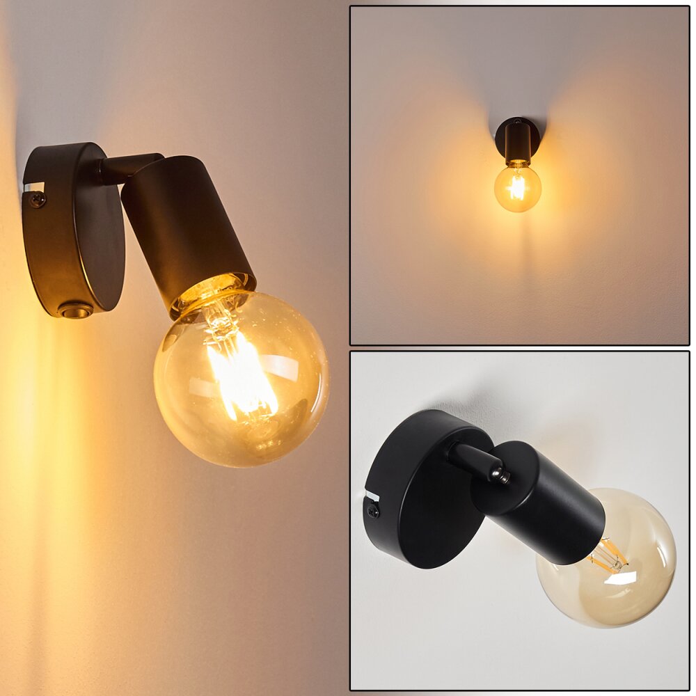 Maidford Wandleuchte Schwarz, 1-flammig main product photo