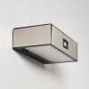 Attu Solar-Außenwandleuchte LED Nickel-Matt, 1-flammig, Bewegungsmelder