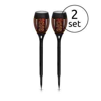 Globo SOLAR 2er Set Solarleuchte LED Schwarz, 1-flammig