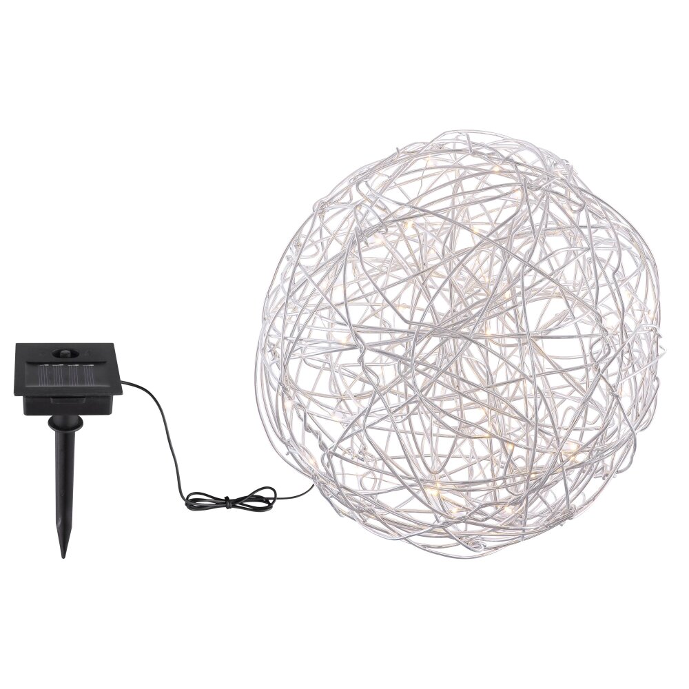 Globo Solarleuchte LED Silber, 30-flammig main product photo