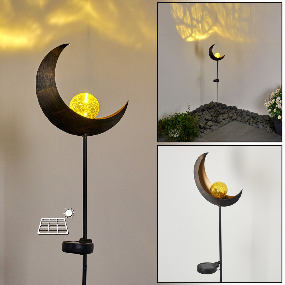 Rovinj Solarleuchte LED Kupferfarben, Schwarz, 1-flammig main product photo