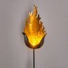Rovinj Solarleuchte LED Schwarz-Gold, 1-flammig