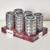 Parikia 6er Set Solarleuchte LED Kupferfarben, Silber, 1-flammig