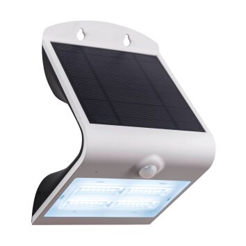 Eglo Leuchten LAMOZZO Solar-Außenwandleuchte LED Weiß, 1-flammig, Bewegungsmelder