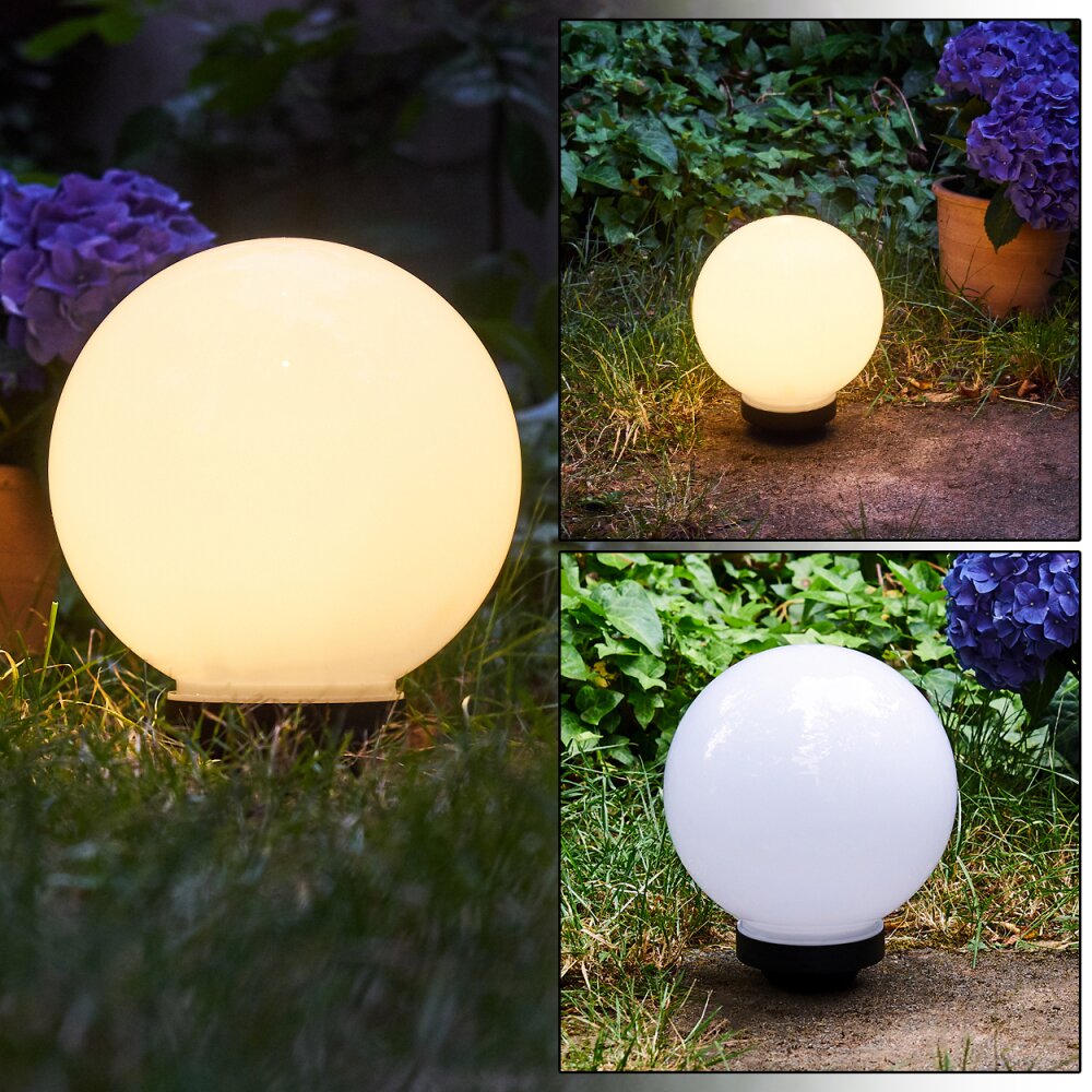 Campinas Solar-Kugelleuchte LED Schwarz, Weiß, 1-flammig main product photo