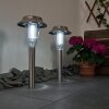 Rovigo Solarleuchte LED Nickel-Matt, 1-flammig