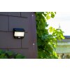 Lutec TRY Solar-Außenwandleuchte LED Anthrazit, 1-flammig, Bewegungsmelder