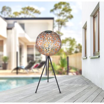 Globo Sun Solarleuchte LED Schwarz, 1-flammig