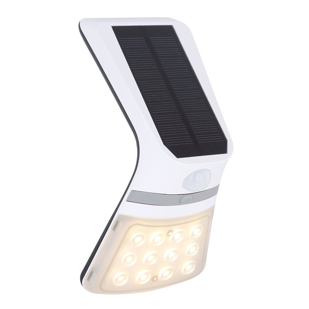 Globo Solar Außenwandleuchte LED Schwarz, 1-flammig, Bewegungsmelder main product photo