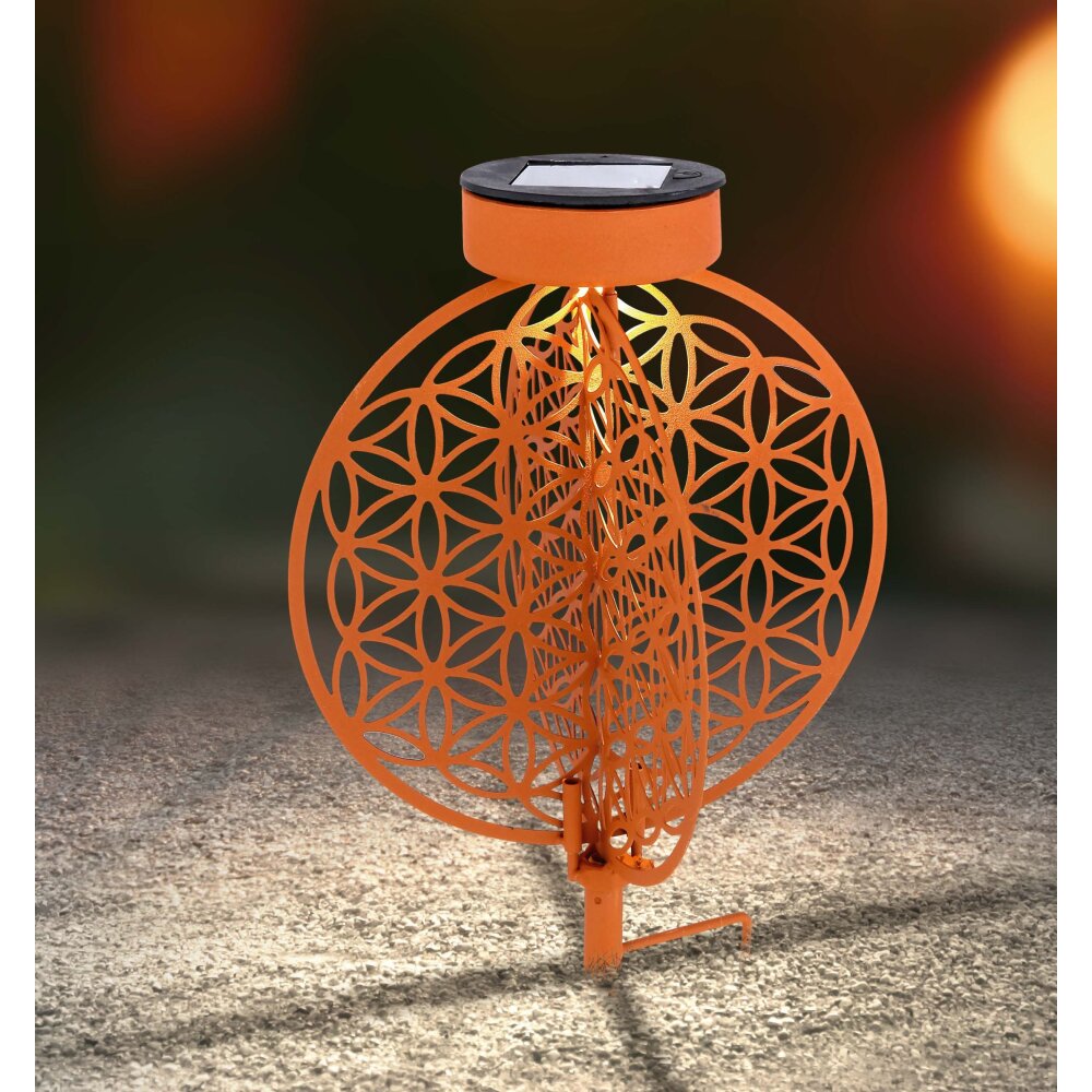 Globo Sun Solarleuchte LED Rostfarben, 1-flammig main product photo