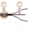 Globo NOLE Wandleuchte Schwarz, 3-flammig