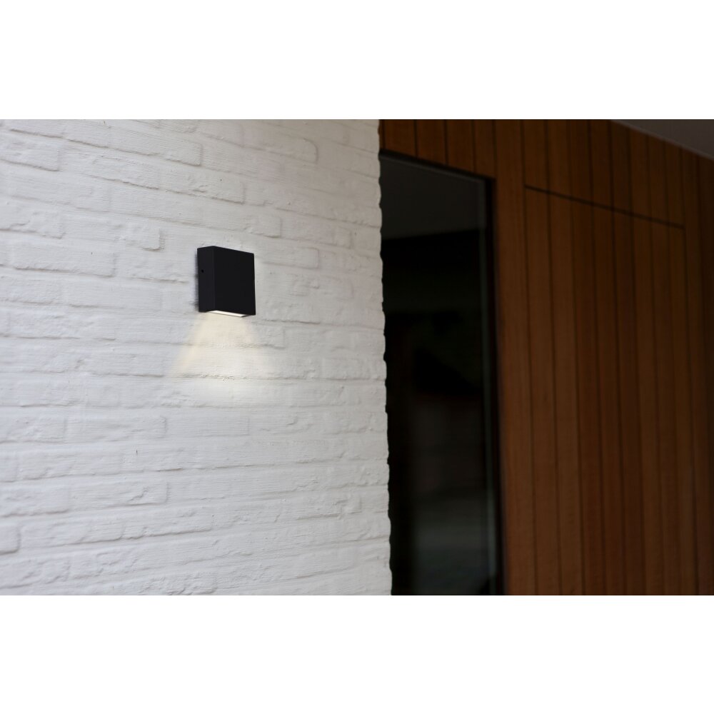 Lutec Gemini XF Außenwandleuchte LED Schwarz, 1-flammig main product photo