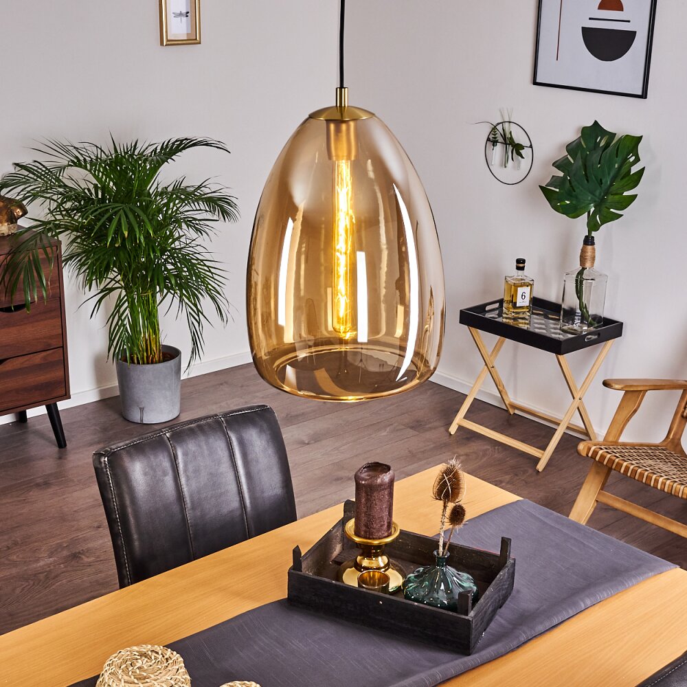 Alvares Hängeleuchte Bronze, 1-flammig main product photo