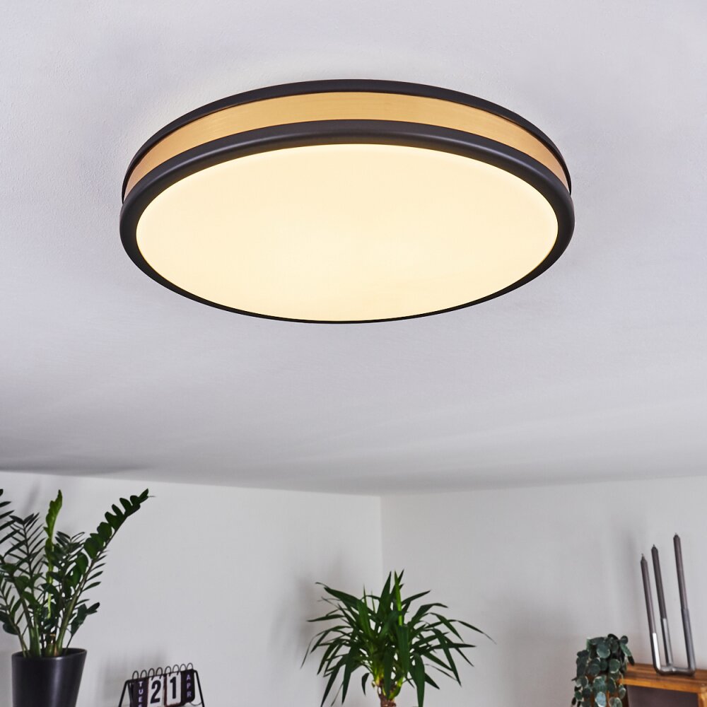 Kirtland Deckenpanel LED Gold, Schwarz, 1-flammig main product photo
