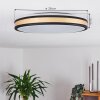 Kirtland Deckenpanel LED Gold, Schwarz, 1-flammig