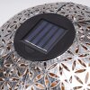 Samoao Solarleuchte LED Kupferfarben, Schwarz, Silber, 1-flammig