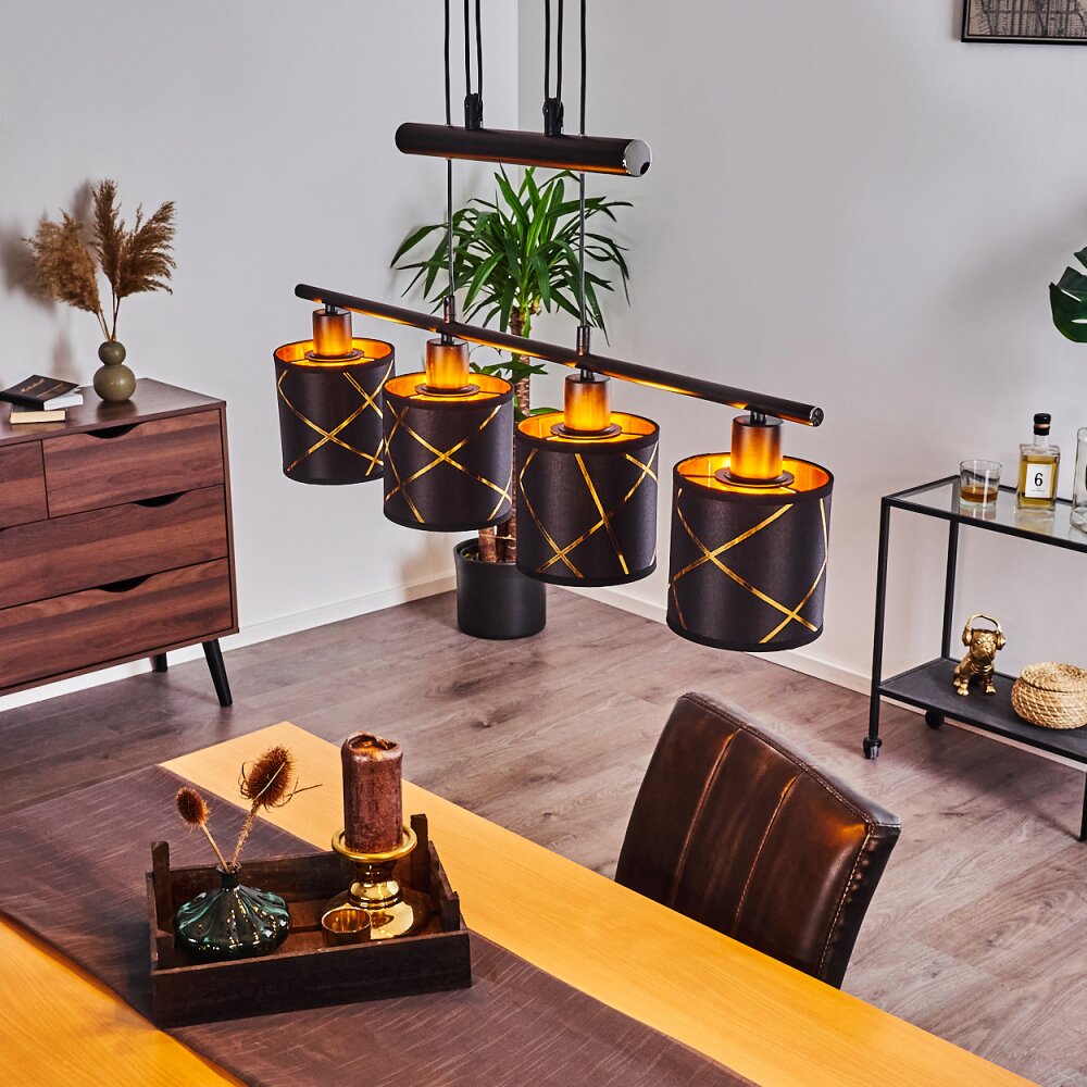 Opatija Pendelleuchte Schwarz, 4-flammig main product photo