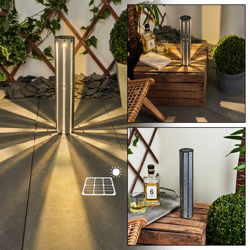 Hankinson Solarleuchte LED Silber, 1-flammig main product photo
