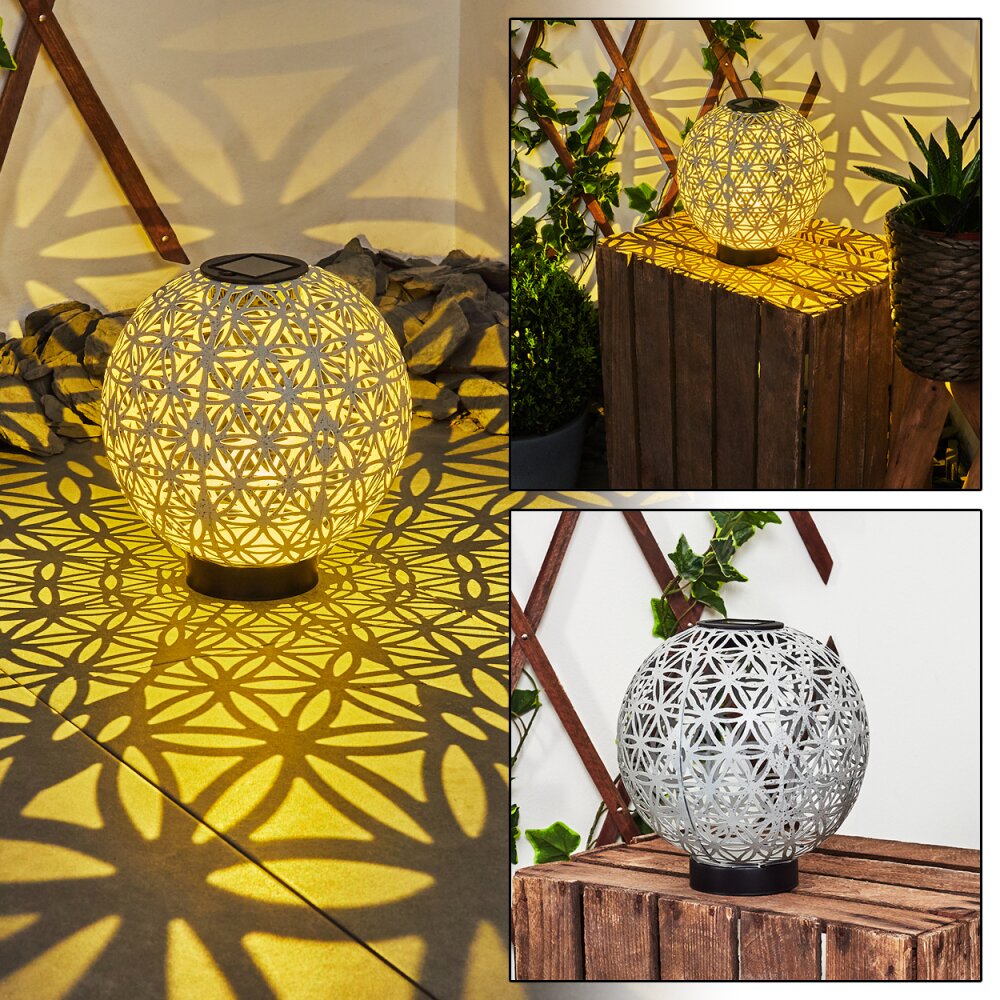 Leonard Solarleuchte LED Schwarz, Weiß, 1-flammig main product photo