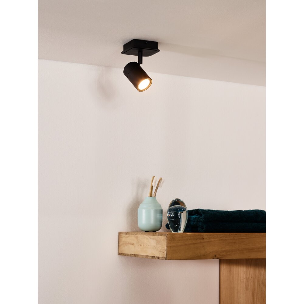 Lucide LENNERT Deckenspot LED Schwarz, 1-flammig main product photo