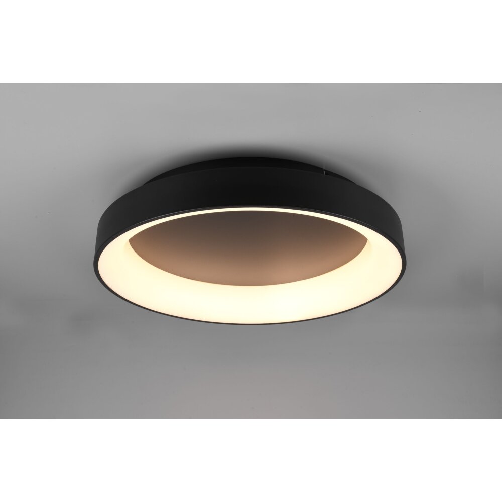 Trio Girona Deckenleuchte LED Schwarz, 1-flammig, Fernbedienung main product photo