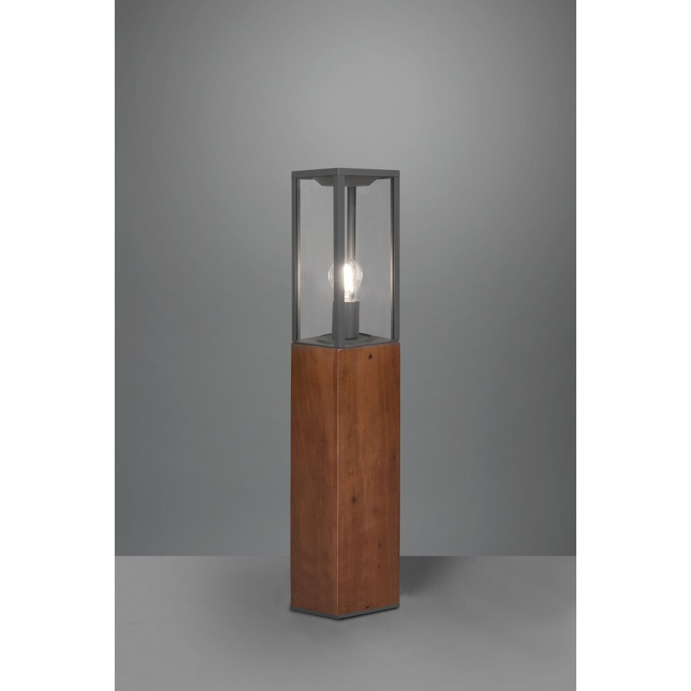 Trio Garonne Wegeleuchte Holz dunkel, Nickel-Matt, 1-flammig main product photo