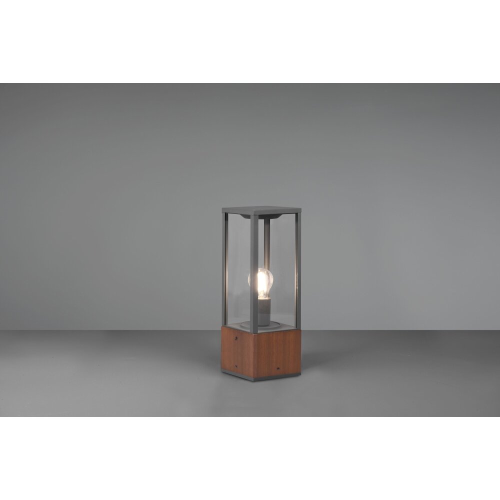 Trio Garonne Wegeleuchte Holz dunkel, Nickel-Matt, 1-flammig main product photo