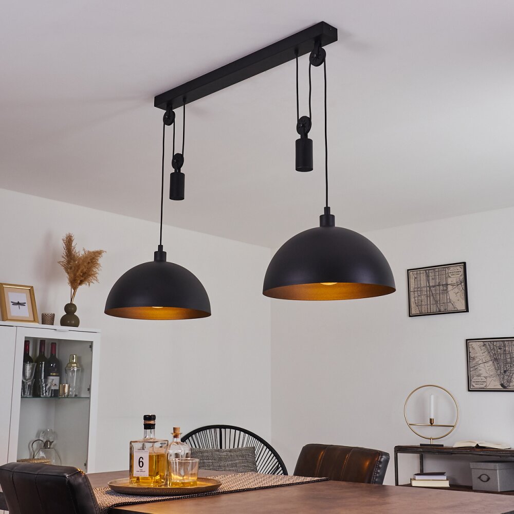 Manacales Pendelleuchte Schwarz, 2-flammig main product photo