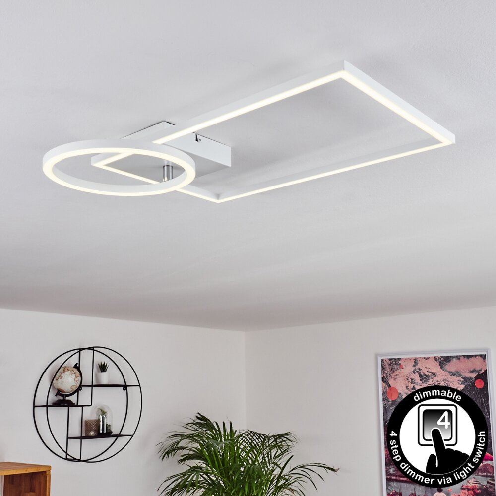 Moya Deckenleuchte LED Weiß, 1-flammig main product photo