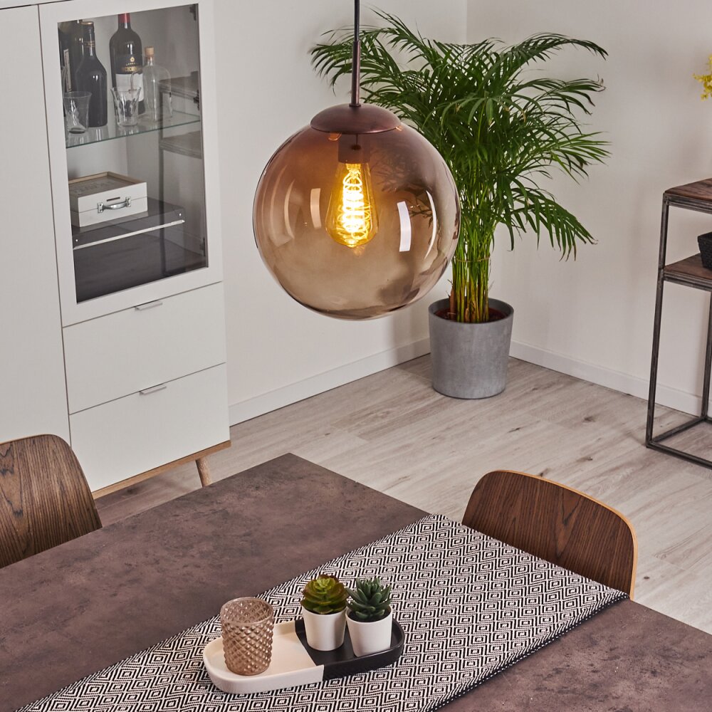Degevos Hängeleuchte Braun, 1-flammig main product photo