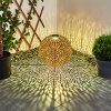 Samoao Solar-Kugelleuchte LED Rostfarben, Schwarz, 1-flammig