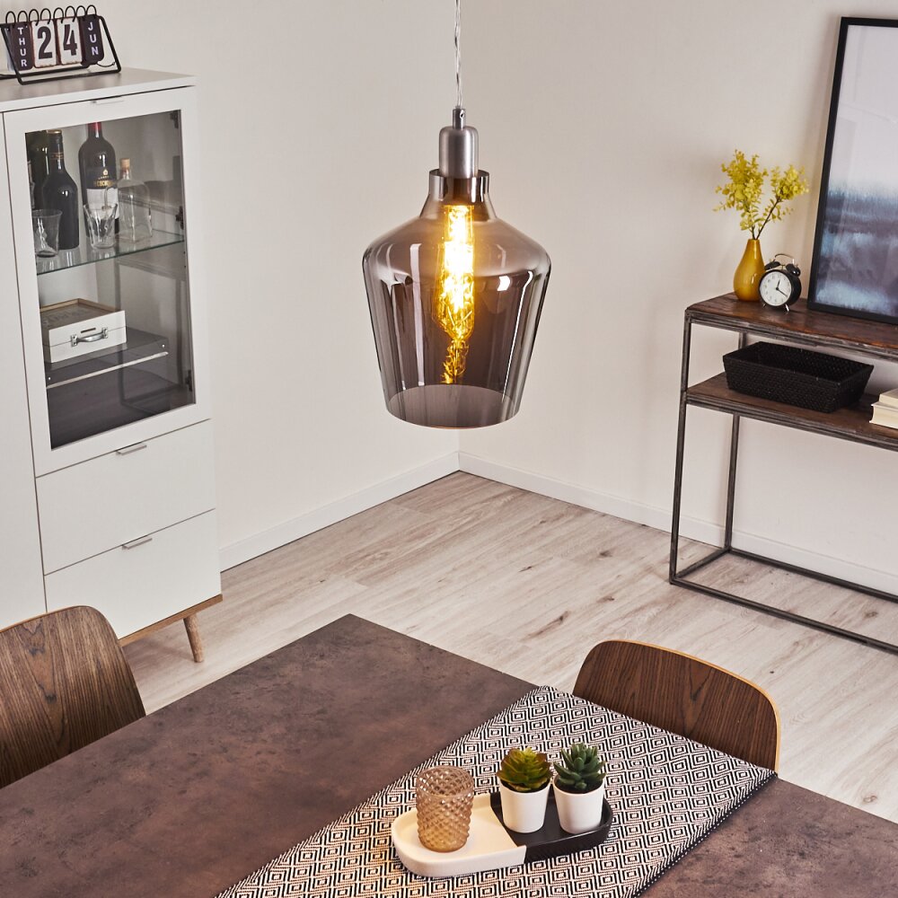 Batouna Hängeleuchte Silber, 1-flammig main product photo