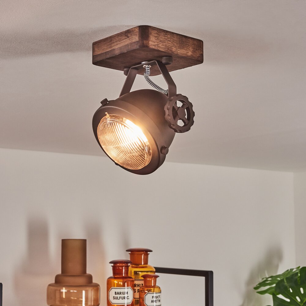 Herford Deckenleuchte Braun, Klar, 1-flammig main product photo
