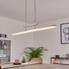 Barrud Pendelleuchte LED Silber, 1-flammig