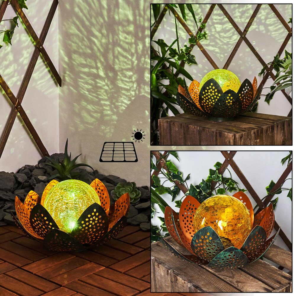 Taft Solarleuchte LED Grün, Kupferfarben, 1-flammig main product photo