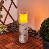 Tivedstorp Solarleuchte LED Holzoptik, 12-flammig