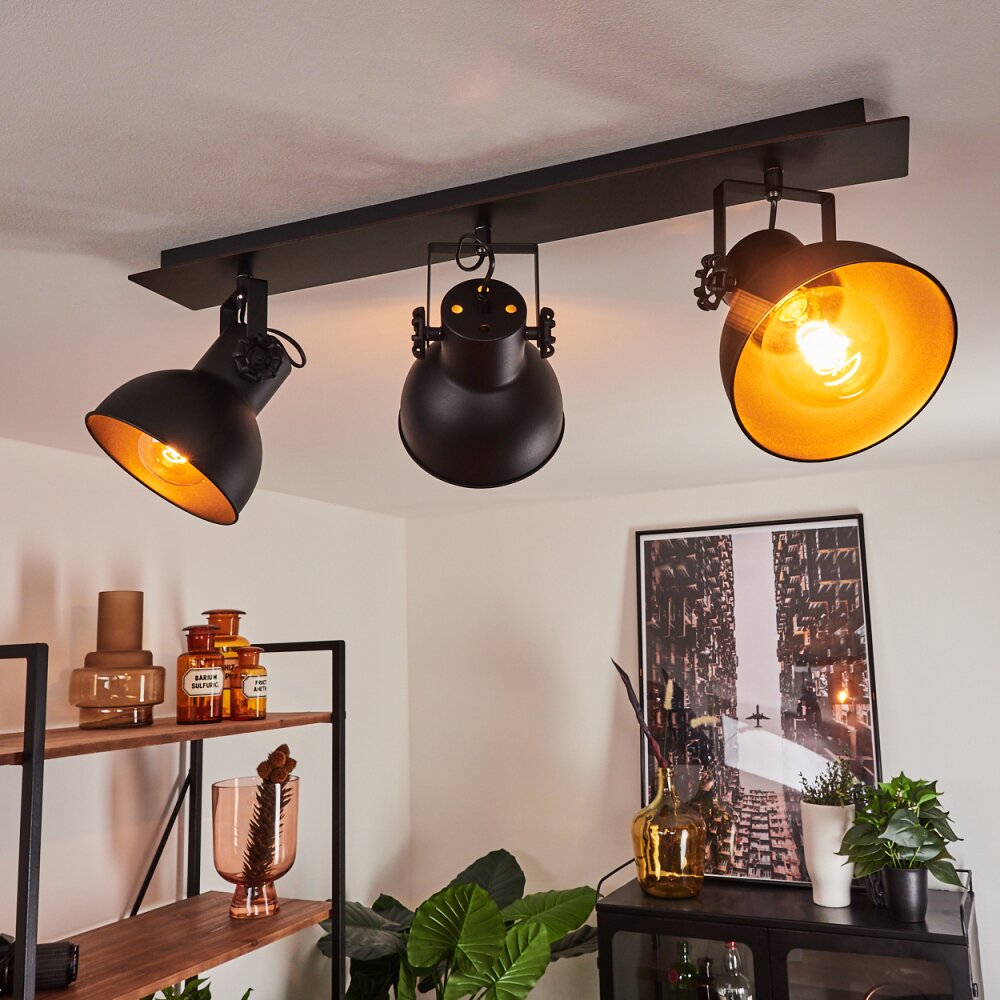 Hora Deckenleuchte Schwarz, 3-flammig main product photo